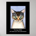 Grumpy kitteh print