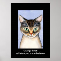 Grumpy kitteh print