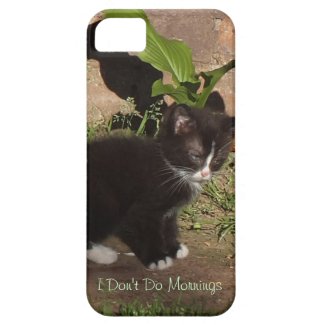 Grumpy Kitten- I Don't Do Mornings iPhone 5 Case