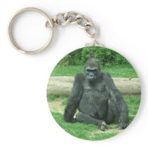 Grumpy Lowland Gorilla Keychain