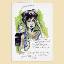 Grumpy Mage Queen Notecard cards