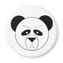 Grumpy Panda magnets