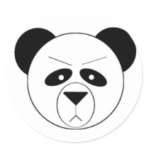 Grumpy Panda stickers