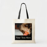 Grumpy Siamese Cat Tote Bag