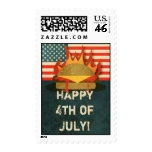 Grunge 4th of July BBQ Party Stamps stamps