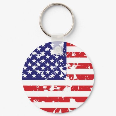 Grunge American Keychain by artselectory