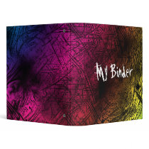 Grunge Art Horror Styled 3 Ring Binders