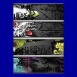grunge-banners-vector invitations