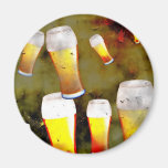 Grunge Beer Magnets