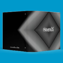 Grunge Black Diamond Binder binders