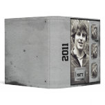 Grunge Border Photo Panel Graduation Binder