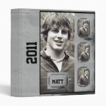 Grunge Border Photo Panel Graduation Binder