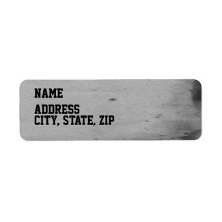 Grunge Border Photo Panel Return Address Custom Return Address Label