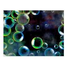 Grunge Bubbles Postcards