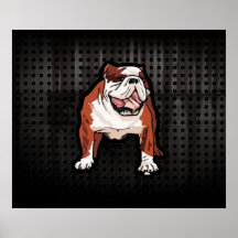 Grunge Bulldog Posters