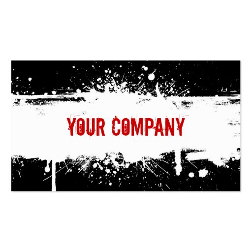 Grunge Business Card (front side)