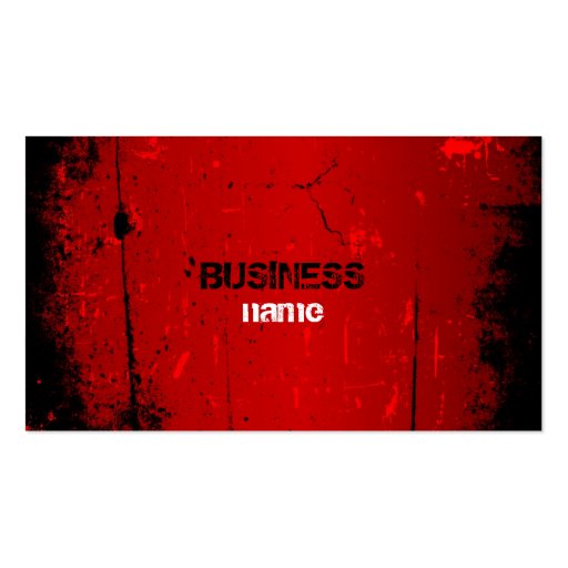 Grunge Business Card (front side)