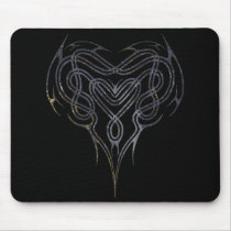 Grunge Celtic Heart Knot mousepads