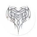 Grunge Celtic Heart Knot stickers by packratgraphics Grunge Celtic Heart Knot stickers