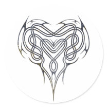 Grunge Celtic Heart Knot stickers