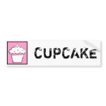 grunge cherry cupcake bumper sticker