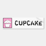 grunge cherry cupcake bumper sticker