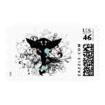 Grunge Chiropractic Emblem Postage