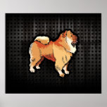 Grunge Chow Chow Print