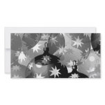 grunge christmas balls custom photo card