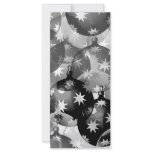 grunge christmas balls personalized rack card