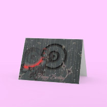 Grunge & Circles Birthday Card by Beliria Grunge & Circles Birthday Card