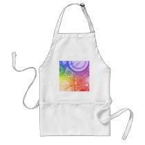 Grunge Circles: Rainbow Edition: Aprons
