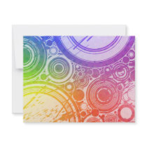 Grunge Circles: Rainbow Edition: Custom Invites