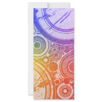 Grunge Circles: Rainbow Edition: Rack Cards