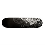 Grunge circles skate deck