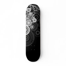 Grunge circles skate deck