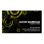 Grunge Circles - Yellow Business Cards