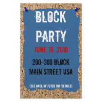 Grunge Cork Frame Photograph Flyer