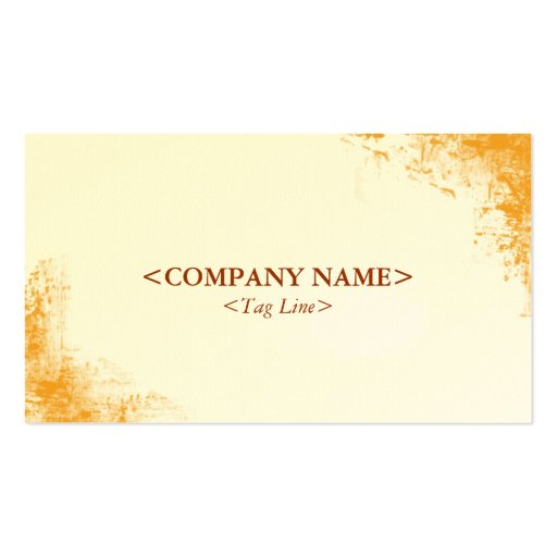 Grunge Corners Business Card (front side)