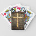 Grunge Cross Brickwork Playing Cards