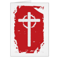 Grunge Cross cards