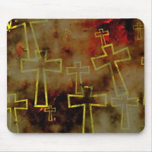 grunge-cross mouse mats