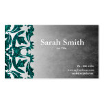 Grunge damask Glitter business card