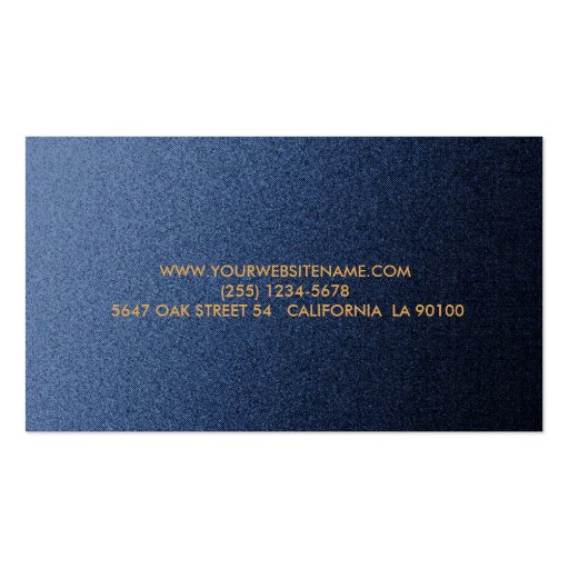 Grunge Denim Background Business Card (back side)
