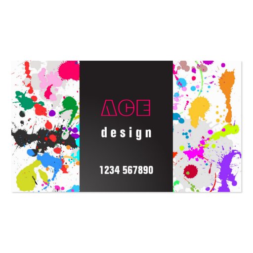 Grunge Design Business Card (front side)