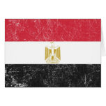 Grunge Distressed Egypt Flag Tees and GIfts Card