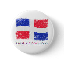 Grunge Dominican Republic Flag Pins