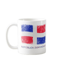 Grunge Dominican Republic Flag Mugs