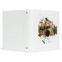 grunge drummer design binders