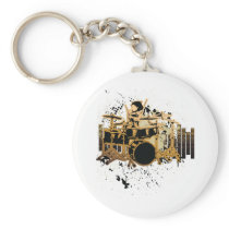 grunge drummer design keychains